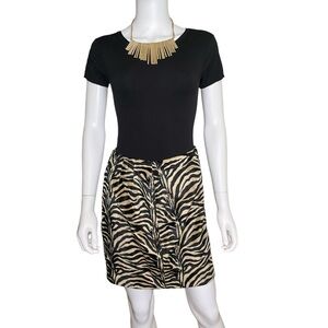 Karen Kane- Fuzzy Zebra Skirt